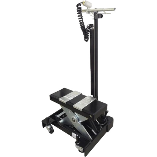 Low Profile Floor Service Jack, 12 Ton(s) Capacity, 7-1/2" Lowered, 15" Raised, Air Hydraulic Oxymax Inc