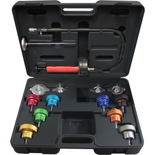14-Piece Universal Cooling System Pressure Test Kit Oxymax Inc