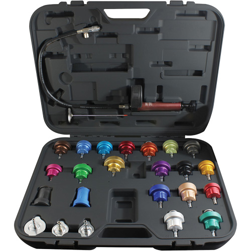 25-Piece Master Cooling System Pressure Test Kit Oxymax Inc