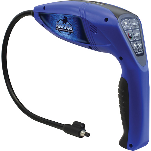 D&eacute;tecteur de fuite de r&eacute;frig&eacute;rant Raptor avec lumi&egrave;re UV bleue Oxymax Inc