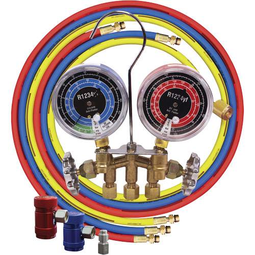 Jeu de manom&egrave;tres collecteurs en laiton avec coupleurs Oxymax Inc