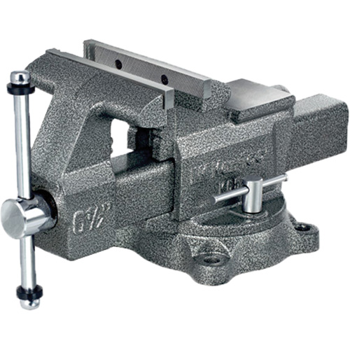 K65 Professional Workshop Vise, 6-1/2" Jaw Width, 3-7/8" Throat Depth, Swivel Base Oxymax Inc