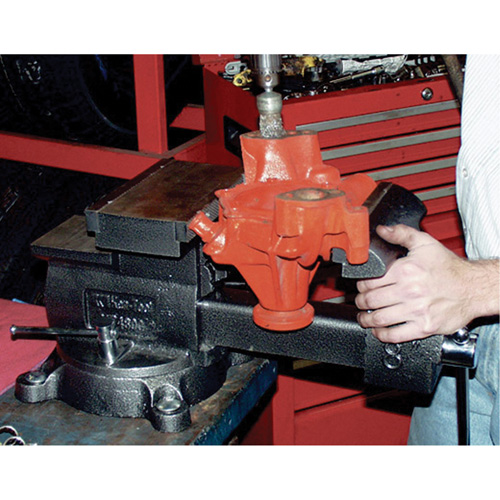KT4800 Professional Reversible Mechanics Vise, 8" Jaw Width, 4-7/8" Throat Depth, Swivel Base Oxymax Inc