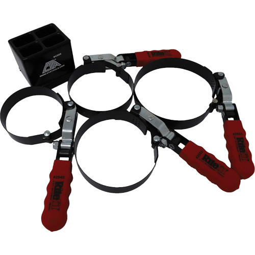 4 Pc. Oil Filter Wrench with Stand Oxymax Inc