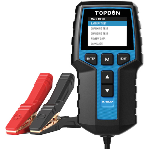 BT200 12V Battery & 12V/24V System Tester Oxymax Inc