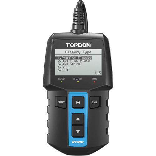 BT100 12V Battery & System Tester Oxymax Inc