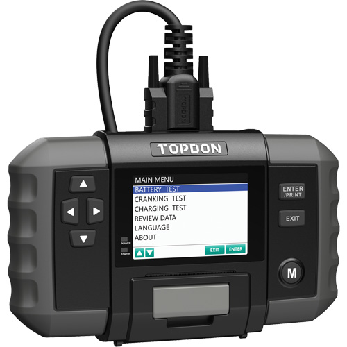 BT600 12V Battery & 12V/24V System Tester with Built-in Printer Oxymax Inc