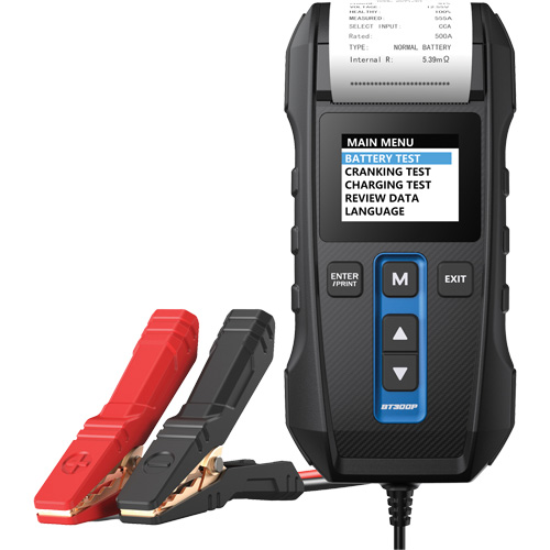 BT300P Battery, Charging & Cranking System Tester with Printer Oxymax Inc