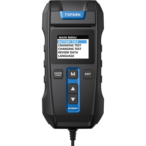 BT300P Battery, Charging & Cranking System Tester with Printer Oxymax Inc