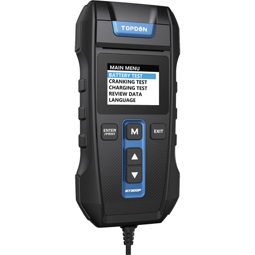 BT300P Battery, Charging & Cranking System Tester with Printer Oxymax Inc