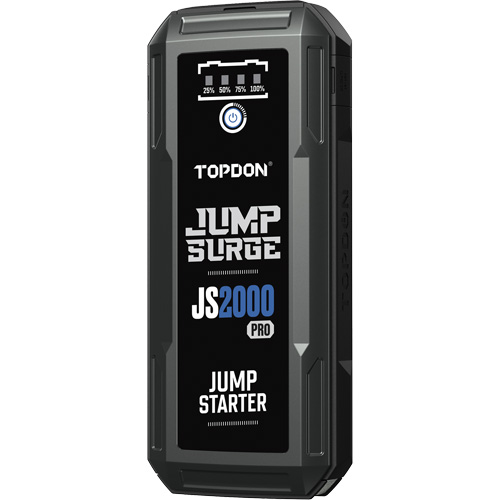 D&eacute;marreur de secours, banque d'alimentation et lampe de poche JumpSurge2000Pro &agrave; 2500 A de pointe Oxymax Inc