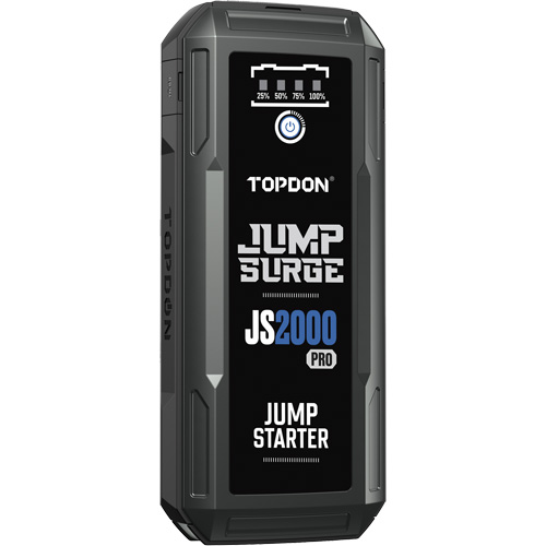 D&eacute;marreur de secours, banque d'alimentation et lampe de poche JumpSurge2000Pro &agrave; 2500 A de pointe Oxymax Inc
