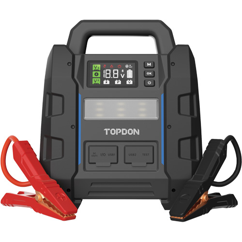 V4500 2-en-1: d&eacute;marreur de secours de 4500 A de pointe, batterie & testeur de syst&egrave;me Oxymax Inc
