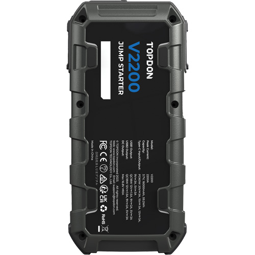 Survolteur, banque d'alimentation et lampe de poche V2200 Oxymax Inc