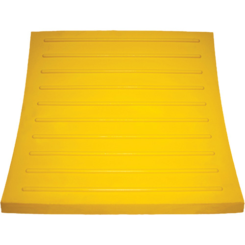 Wheel Chock, Polyurethane, Yellow, 15-1/4" W x 12-1/8" D x 10-3/4" H Oxymax Inc