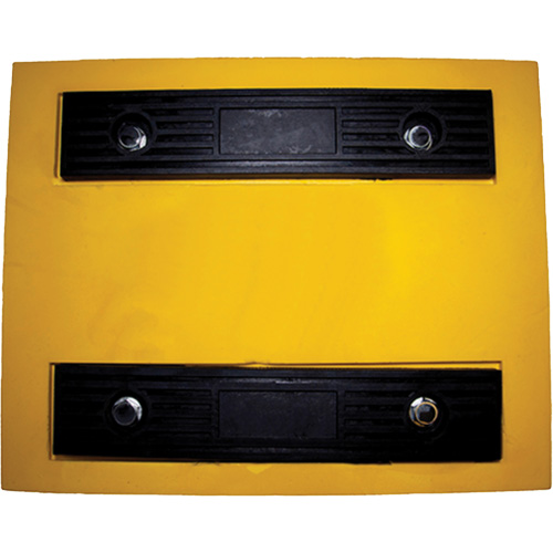 Wheel Chock, Polyurethane, Yellow, 15-1/4" W x 12-1/8" D x 10-3/4" H Oxymax Inc
