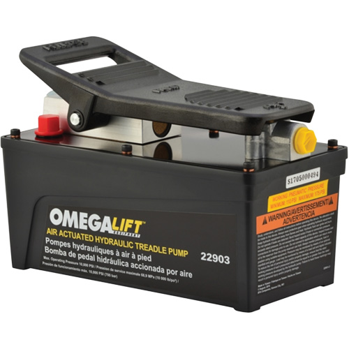 Pompe &agrave; pied pneumatique 10 000 PSI avec r&eacute;servoir de 91,5 po³ Oxymax Inc