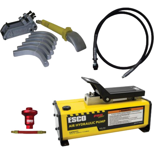 Ensemble de t&ecirc;te de brise-talon pour pneus g&eacute;ants avec pompe hydraulique de 1/2 gallon Oxymax Inc