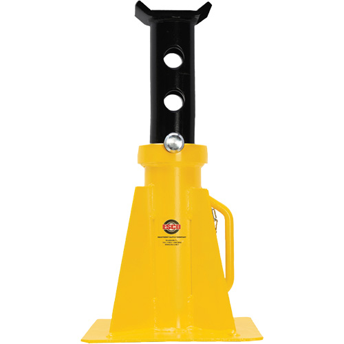 Support de v&eacute;rin &agrave; goupille, Tige verrouillable, Capacit&eacute; de 25 tonnes, 15-3/4" - 26-3/4" h Oxymax Inc