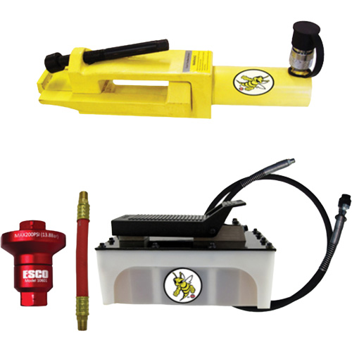 Ensemble de brise-talon pour pneus g&eacute;ants/&eacute;quipement de terrassement Yellow Jackit Oxymax Inc