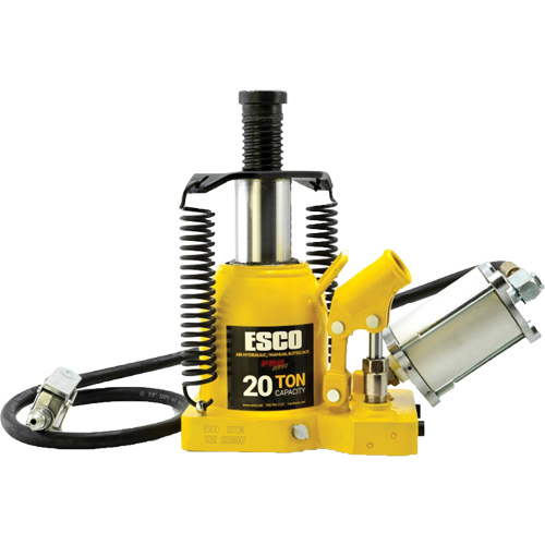 Pro Series “Shorty” Bottle Jack, 20 Ton(s), Air Hydraulic, 12-5/8" Raised Height Oxymax Inc