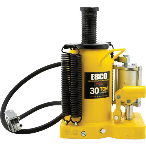 Pro Series  Bottle Jack, 30 tons, Air Hydraulic, 20" Raised Height Oxymax Inc