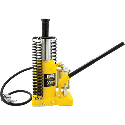 Pro Series  Bottle Jack, 30 tons, Air Hydraulic, 20" Raised Height Oxymax Inc