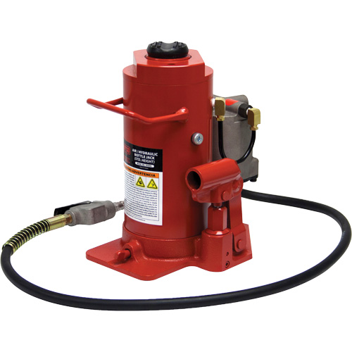 Cric-bouteille hydraulique de hauteur standard, 20 tonne(s), Air comprim&eacute;/hydraulique, 20-1/2" Hauteur &eacute;lev&eacute;e Oxymax Inc