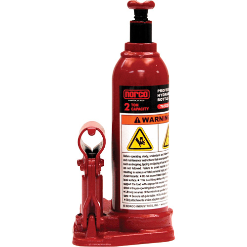 Professional Hydraulic Bottle Jack, 2 Ton(s), 14-1/2" Raised Height Oxymax Inc
