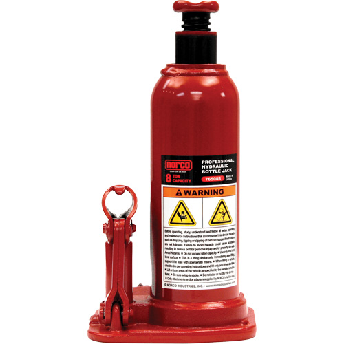 Cric &agrave; bouteille hydraulique professionnel, 8 tonne(s), 18-3/4" Hauteur &eacute;lev&eacute;e Oxymax Inc