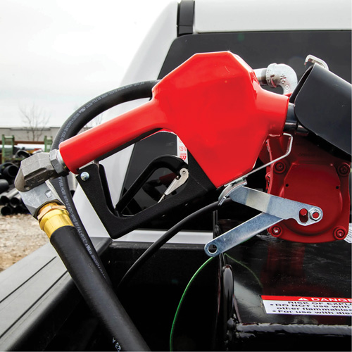 Red Automatic Gasoline Spout Nozzle Oxymax Inc