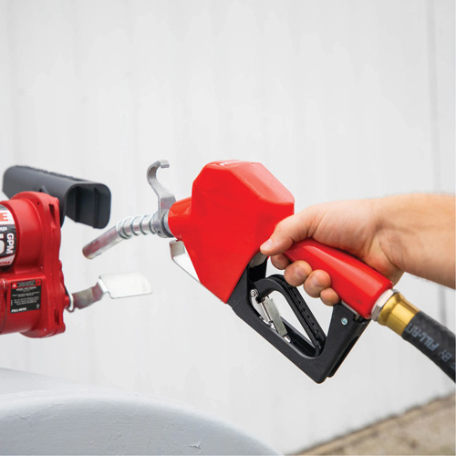 Red Automatic Gasoline Spout Nozzle Oxymax Inc