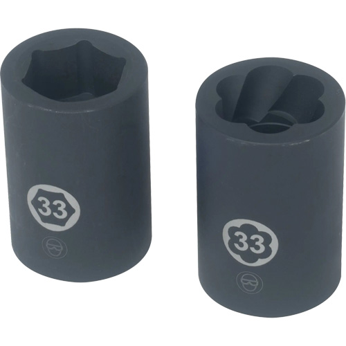 Jeu de douilles hexagonales et h&eacute;licoidales pour &eacute;crous de roue de camion Oxymax Inc