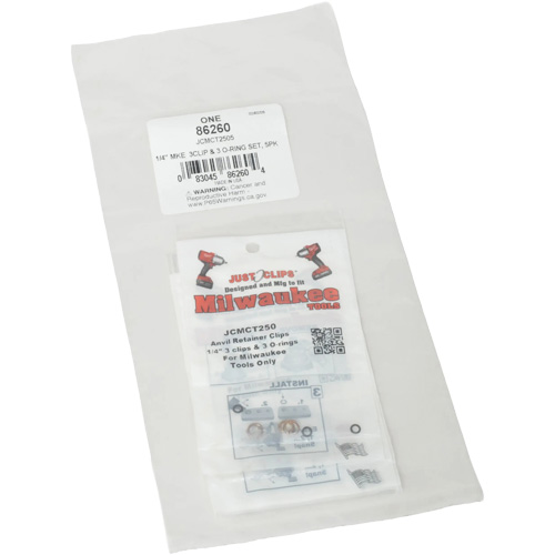 Jeu de clips et joints toriques de 1/4 po pour Milwaukee - en vrac Oxymax Inc