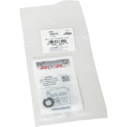 Jeu de clips et joints toriques de 3/4 po - en vrac Oxymax Inc