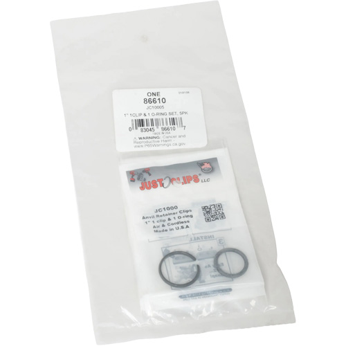 Jeu de clips et joints toriques de 1 po - en vrac Oxymax Inc