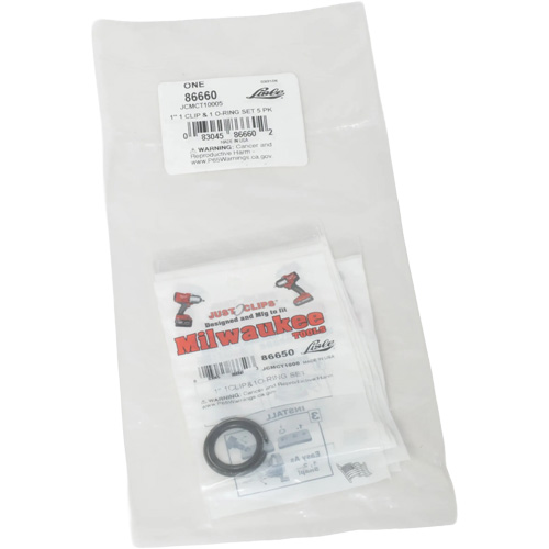 Jeu de clips et joints toriques de 1 po pour Milwaukee - en vrac Oxymax Inc