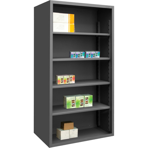 Heavy-Duty Shelving, Steel, Bolted, 850 lbs. Capacity, 48" W x 72" H x 18" D Oxymax Inc