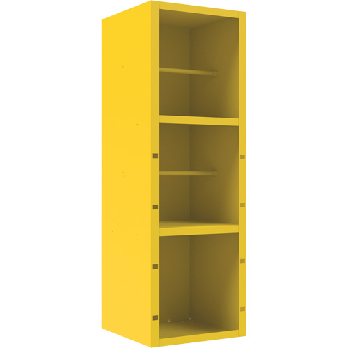 Spill Control Cabinet, 1 Shelves, 72" H x 24" W x 24" D, Steel, Yellow Oxymax Inc