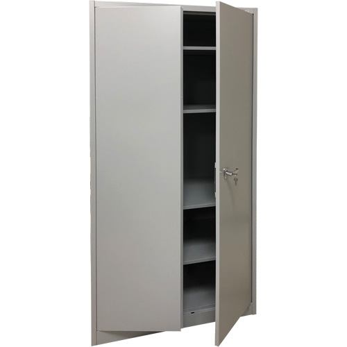 Storage Cabinet, Steel, 4 Shelves, 78" H x 36" W x 24" D, Grey Oxymax Inc