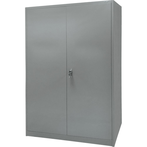 Armoire de rangement, Acier, 4 Tablettes, 78" h x 48" la x 24" P, Gris Oxymax Inc