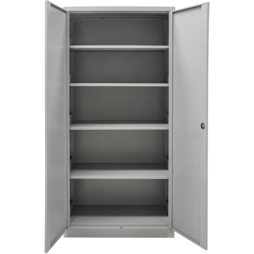 Armoires de rangement Hi-Boy, Acier, 4 Tablettes, 72" h x 36" la x 18" P, Gris Oxymax Inc