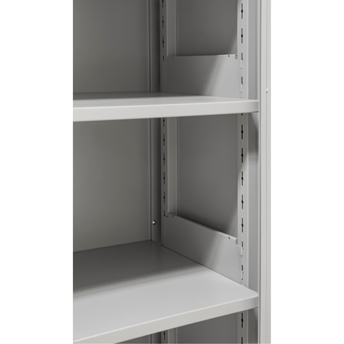 Armoires de rangement Hi-Boy, Acier, 4 Tablettes, 72" h x 36" la x 18" P, Gris Oxymax Inc
