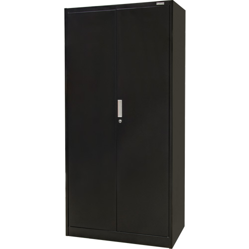 Armoire de rangement Hi-Boy, Acier, 4 Tablettes, 72" h x 36" la x 18" P, Noir Oxymax Inc