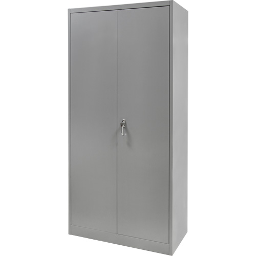 Wardrobe Storage Cabinet, Steel, 36" W x 18" D x 72" H, Grey Oxymax Inc