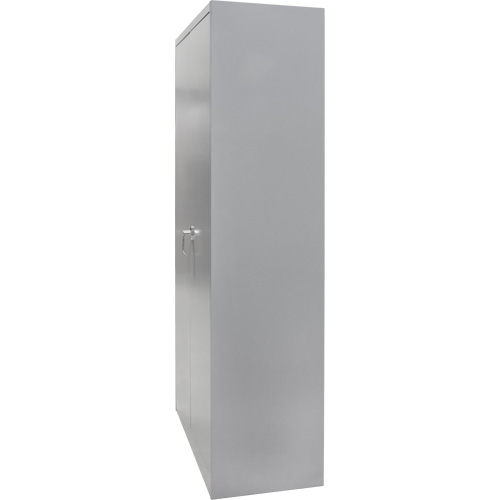 Wardrobe Storage Cabinet, Steel, 36" W x 18" D x 72" H, Grey Oxymax Inc