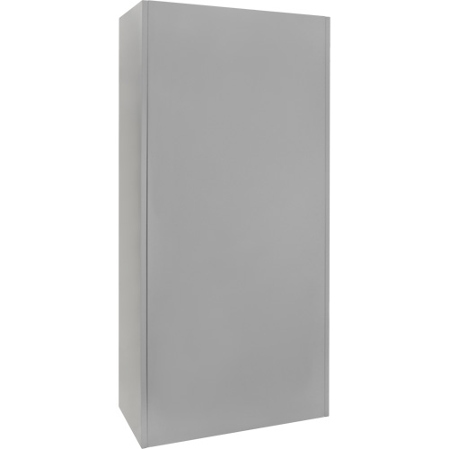 Wardrobe Storage Cabinet, Steel, 36" W x 18" D x 72" H, Grey Oxymax Inc