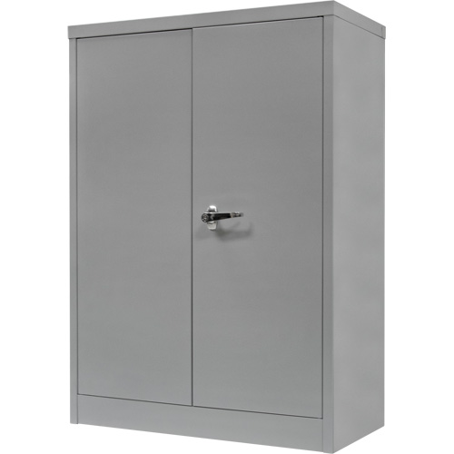 Armoire de rangement &agrave; hauteur de comptoir, Acier, 2 Tablettes, 42" h x 30" la x 15" P, Gris Oxymax Inc