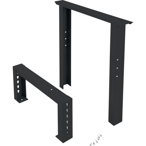 Industrial Duty Leg for Workbench, Steel, 24" D x 34" H, Single Oxymax Inc