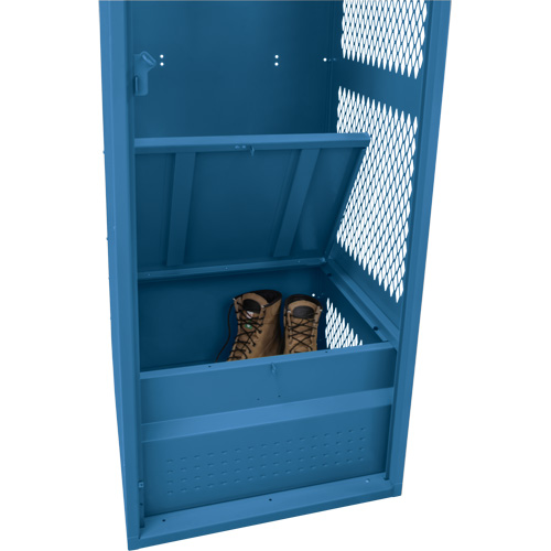 Casier pour &eacute;quipement, Acier, 24" la x 18" p x 72" h, Bleu fonc&eacute; Oxymax Inc
